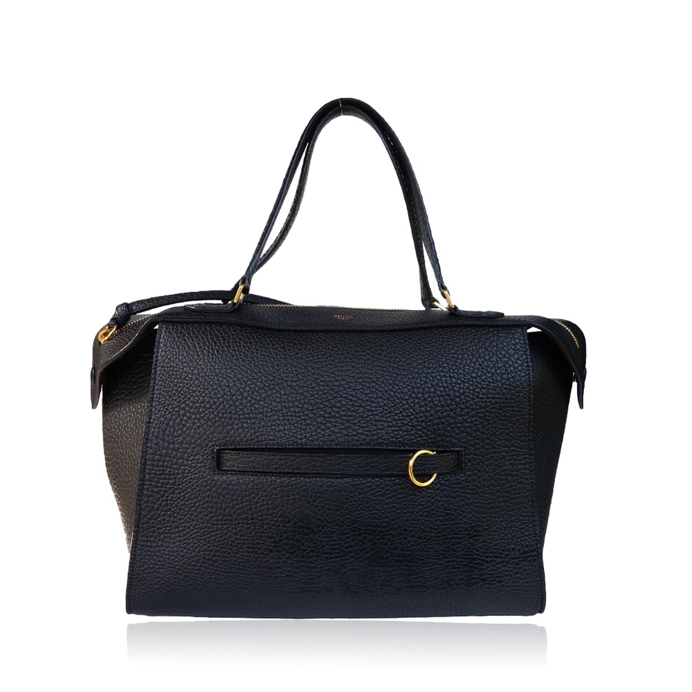 CELINE BULLHIDE LEATHER SMALL RING BAG